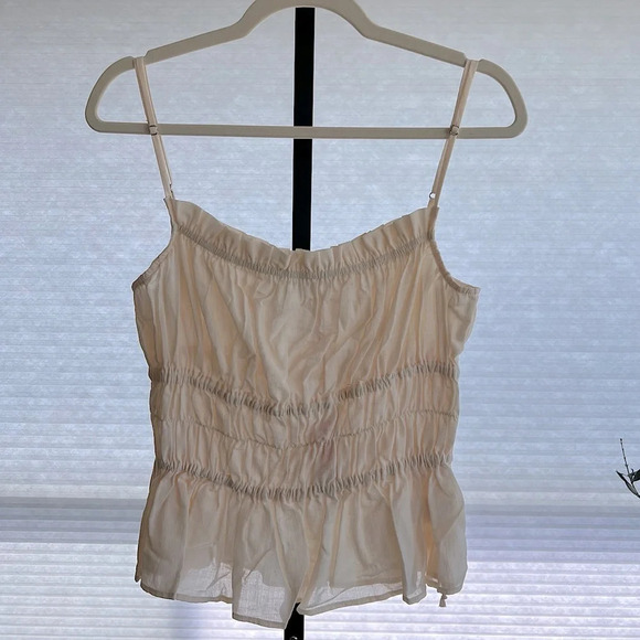 Ciao Lucia Anita Tank Top Ivory NWT Spring Classic Feminine Minimalist Neutral - Picture 2 of 5